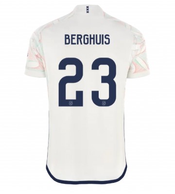 Ajax Steven Berghuis #23 Koszulka Wyjazdowych 2023-24 Krótki Rękaw